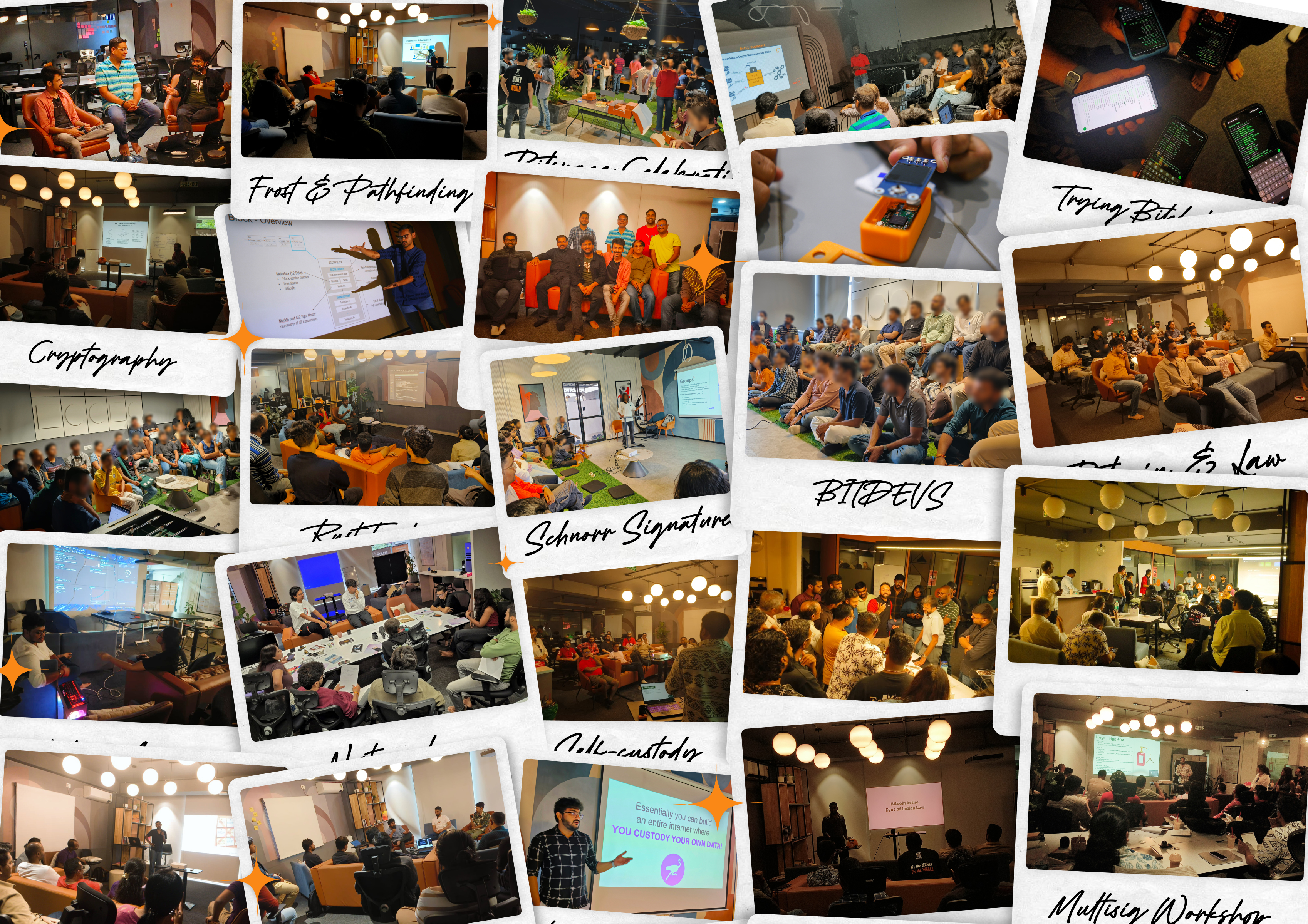 Bitspace community events collage