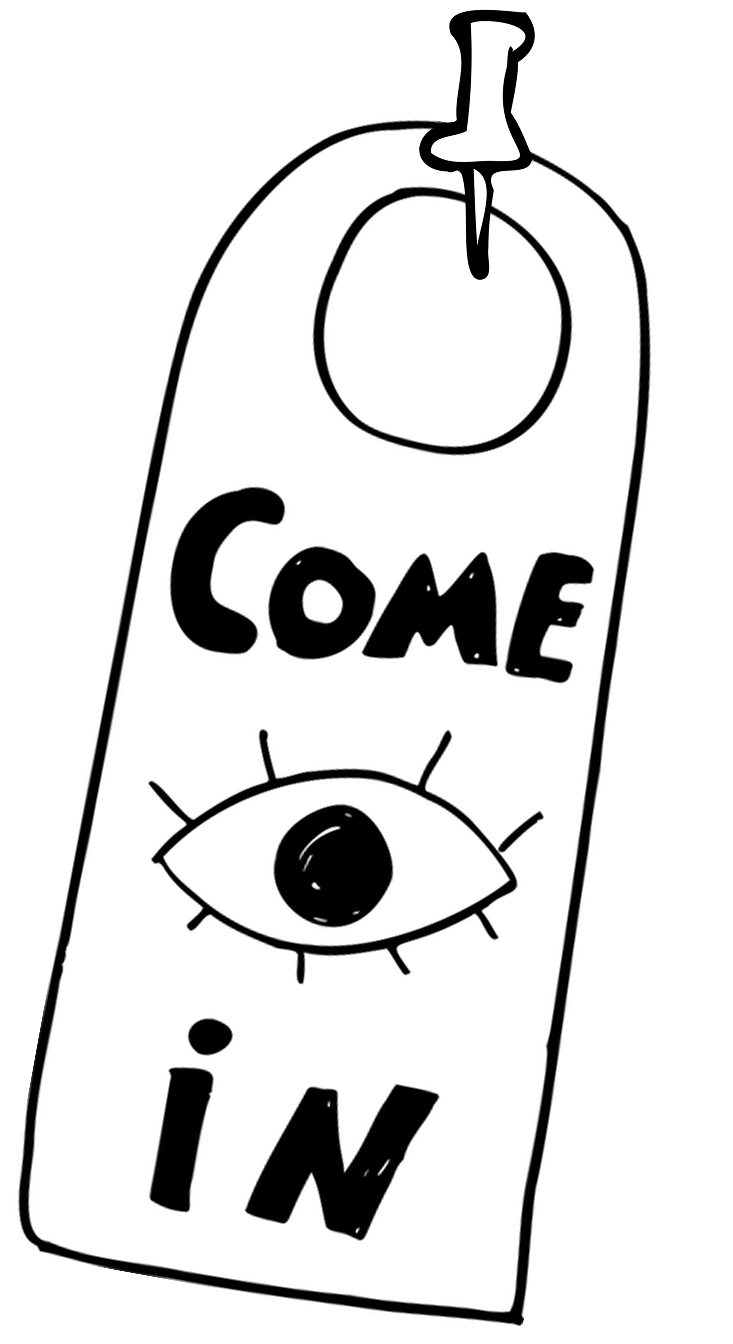 Come in door hanger